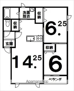 プランドール【2階】の間取り